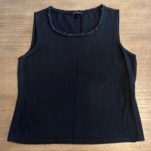 ESCADA Black Sweater Tank Sz 40